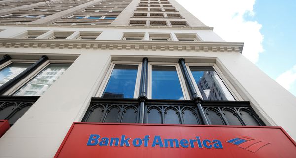 A Bank of America branch stands in Manhattan on March 15, 2023 in New York City.